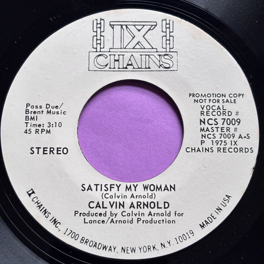 Calvin Arnold-Satisfy my woman-ix Chains WD E+