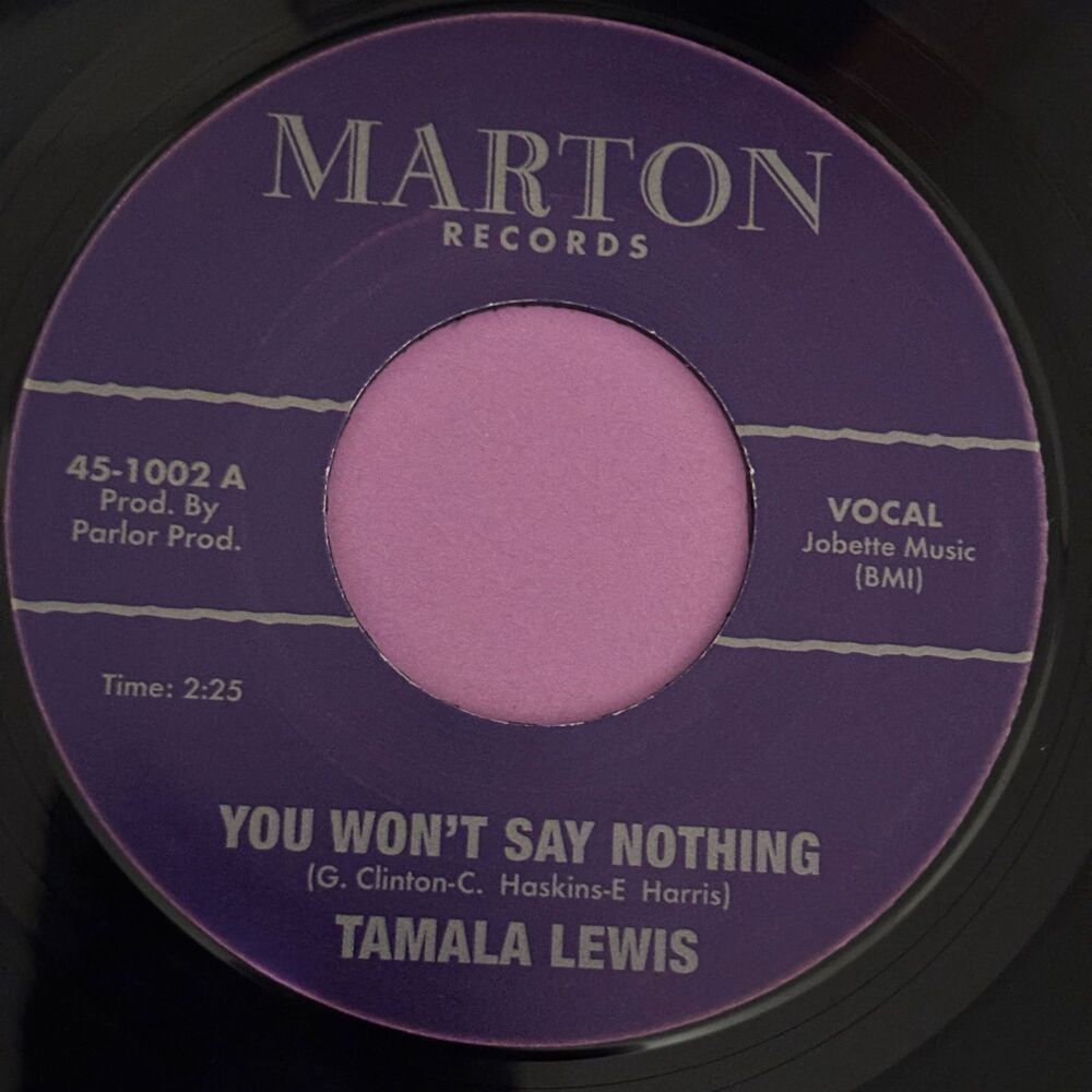 Tamala Lewis-You won't say nothing-Marton R E+
