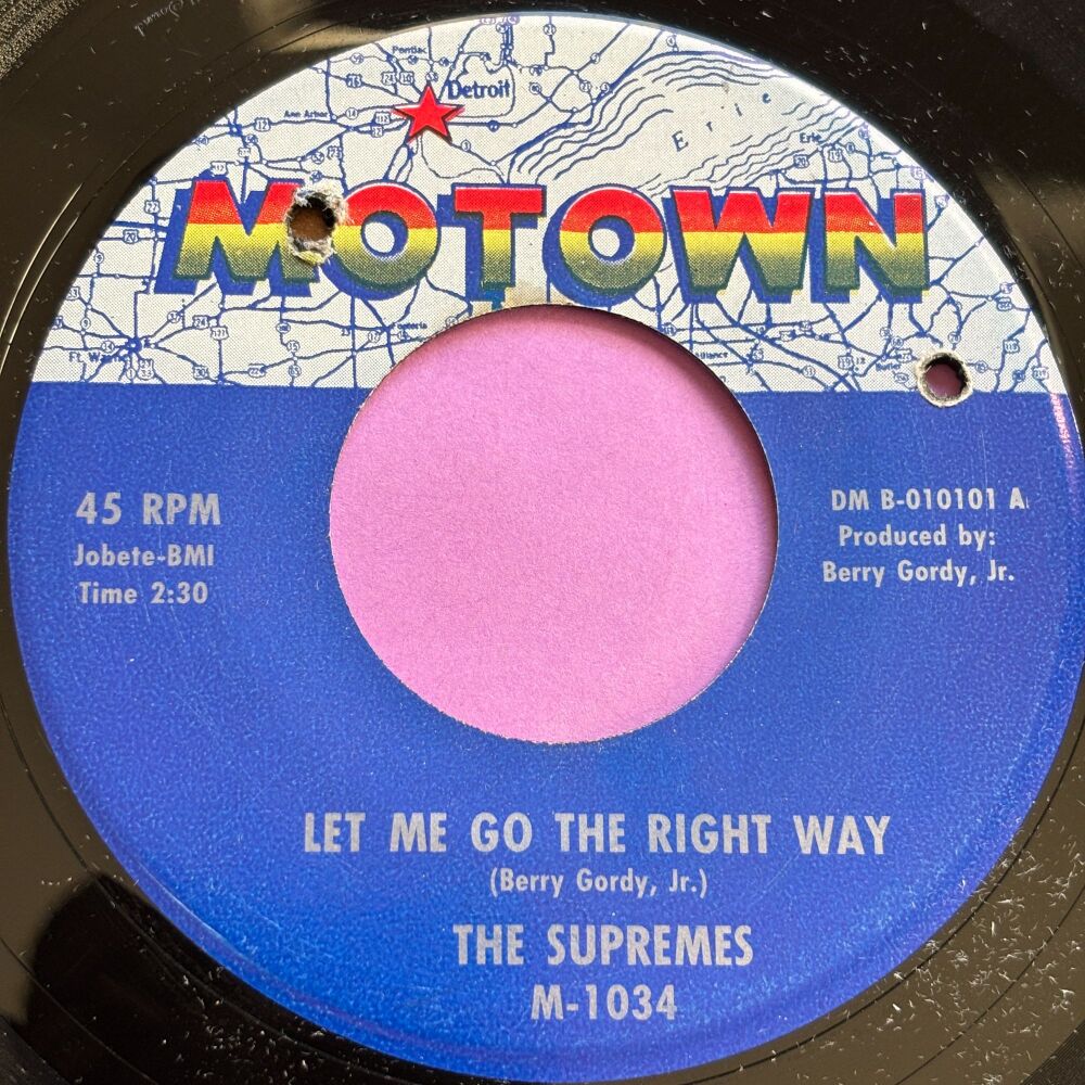 Supremes-Let me go the right way-Motown E+