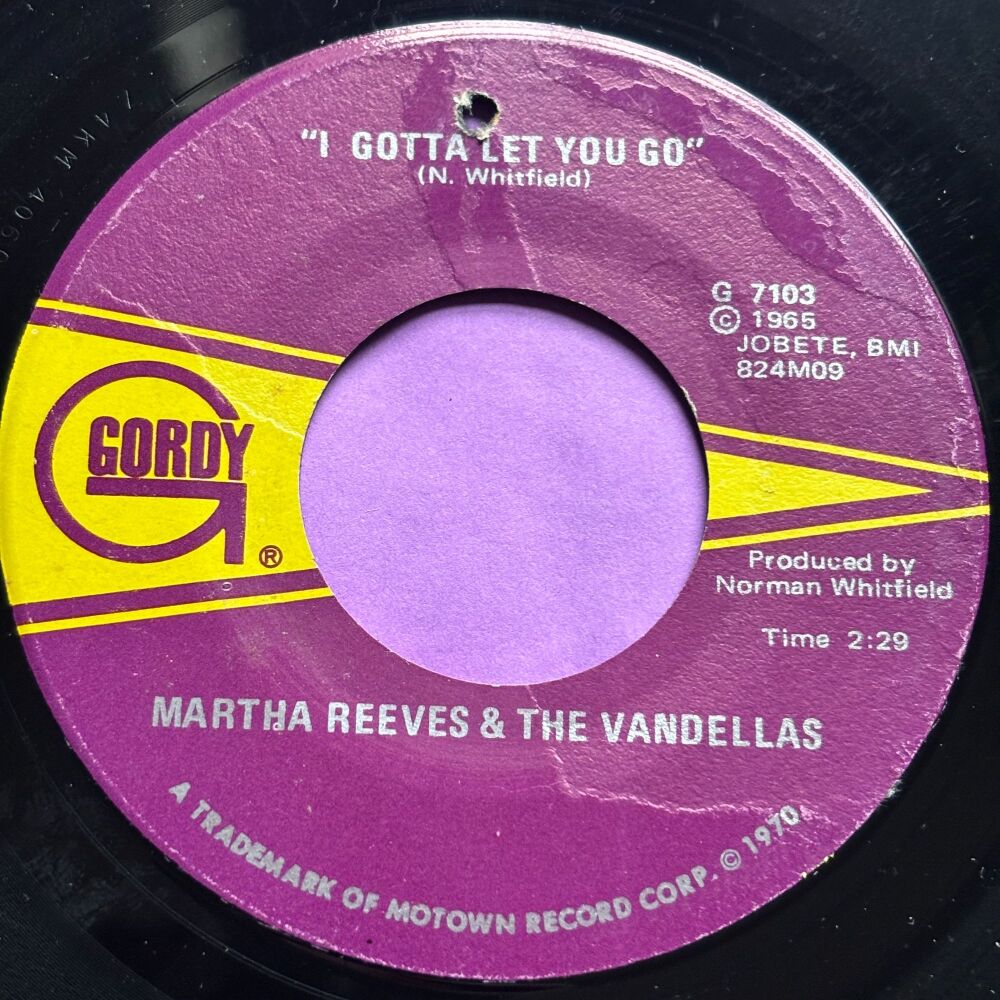 Martha Reeves-I gotta let you go-Gordy E+