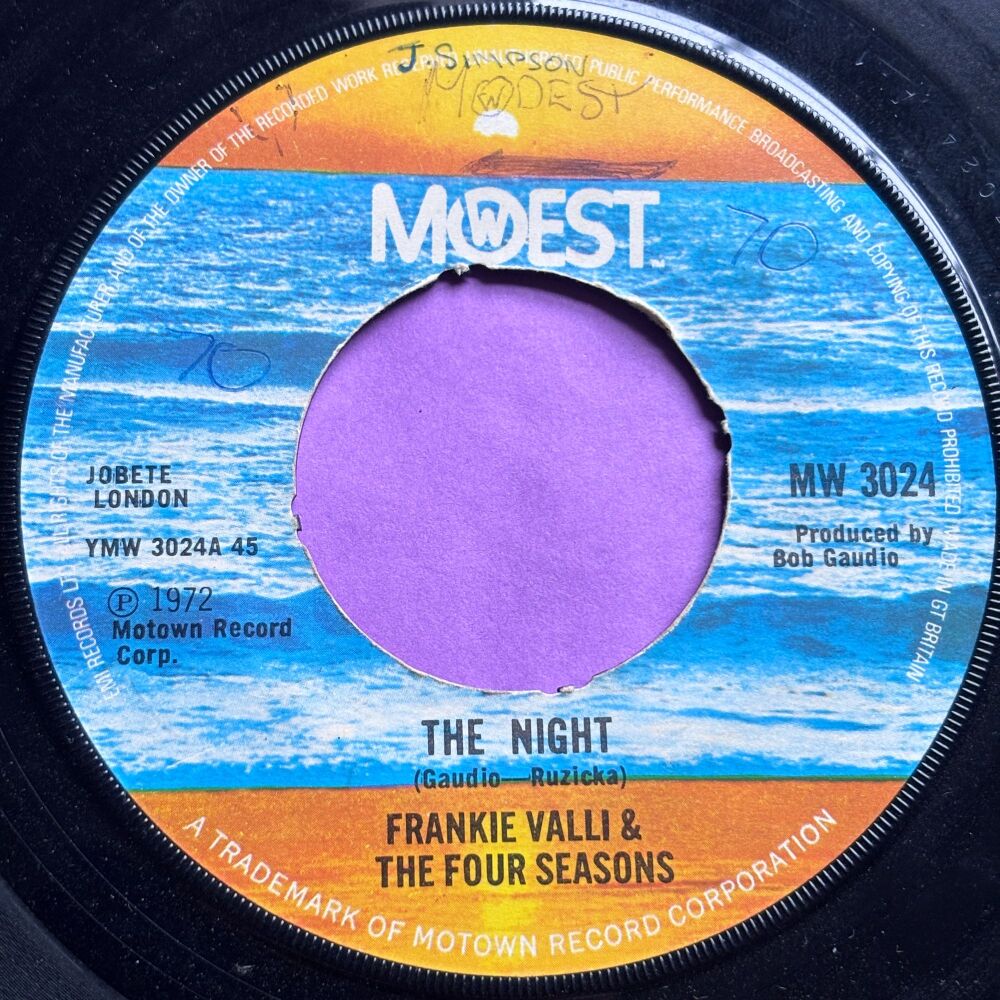 Frankie Valli-The night-Mowest vg+