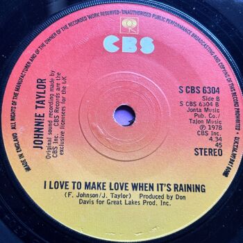 Johnnie Taylor-I like to make love when it's raining-UK CBS E+
