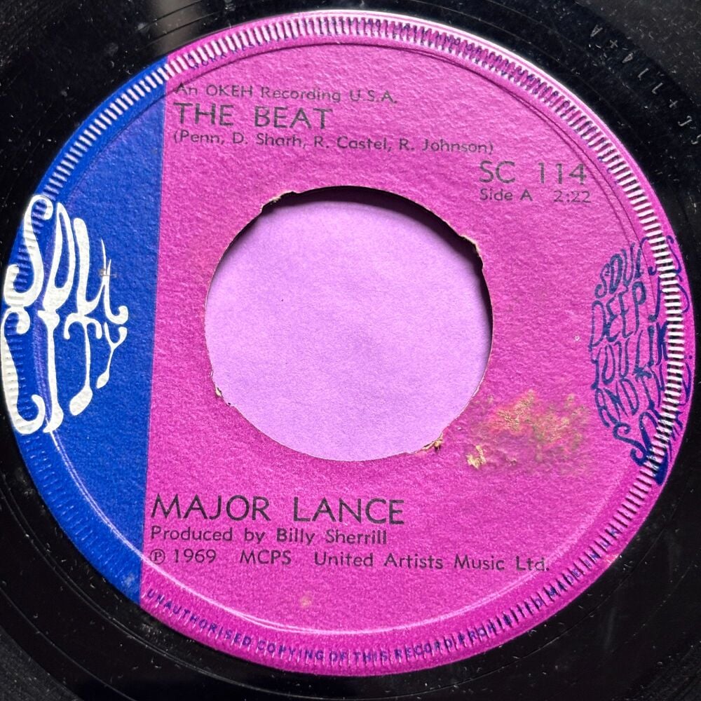 Major Lance-The beat-UK Soul City noc vg+