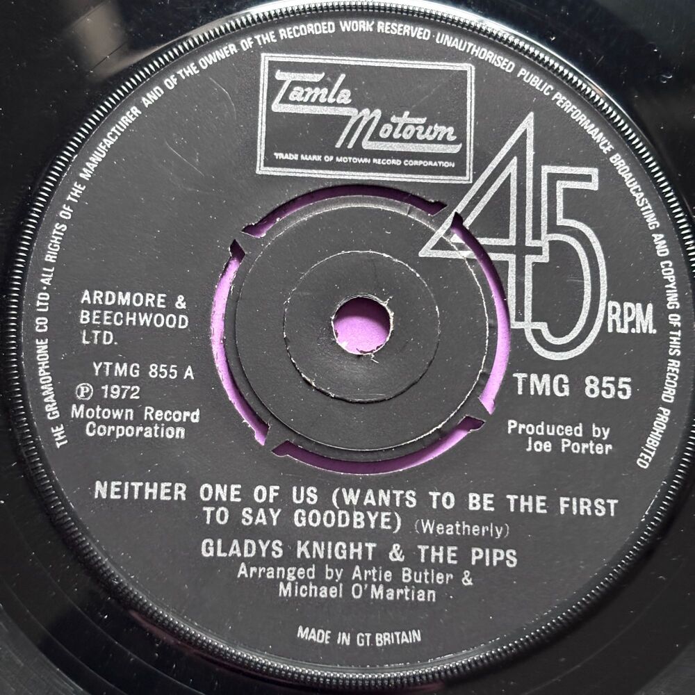 Gladys Knight-Neither one of us...-TMG 855 E+