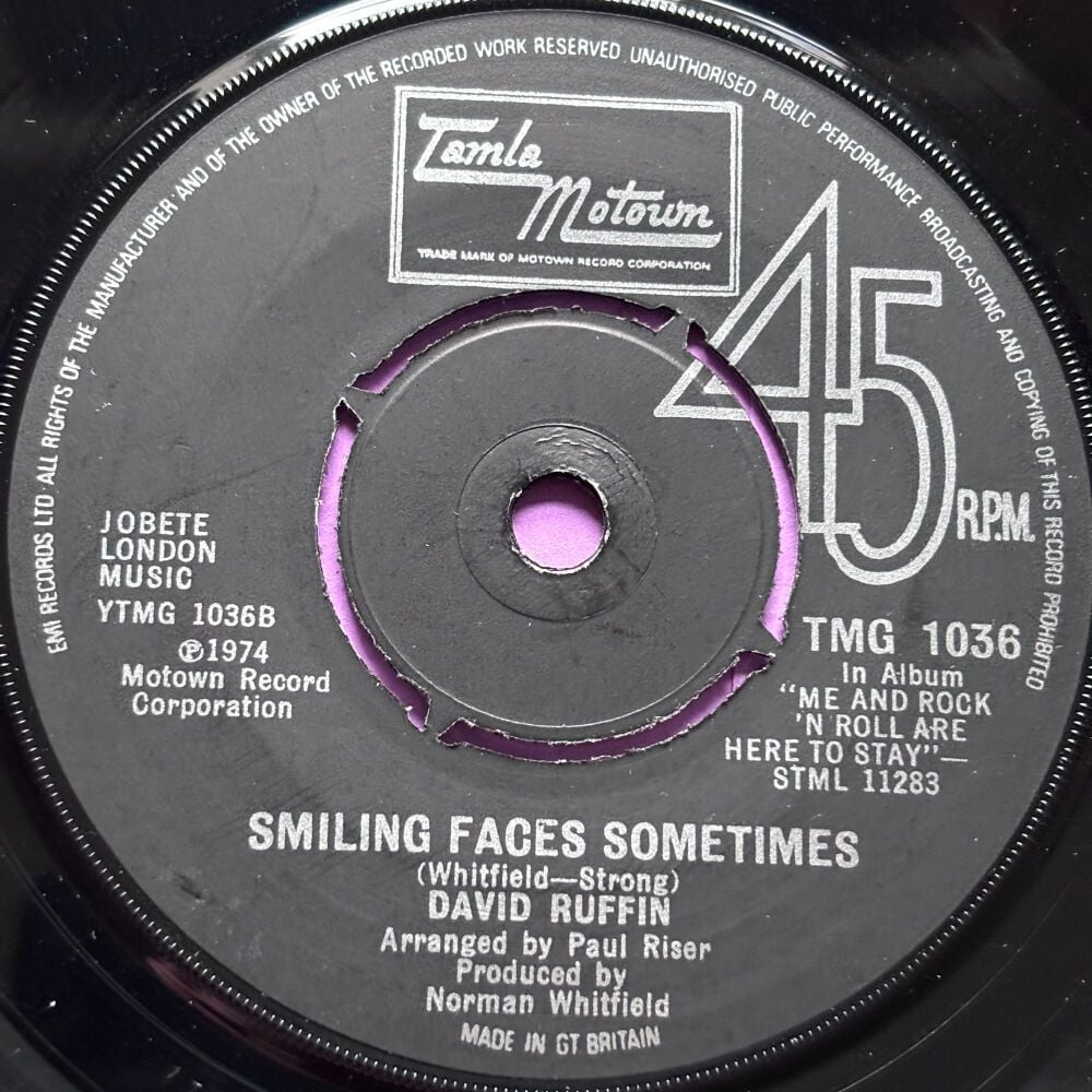 David Ruffin-Discover me/ Smiling faces...-TMG 1036 E+
