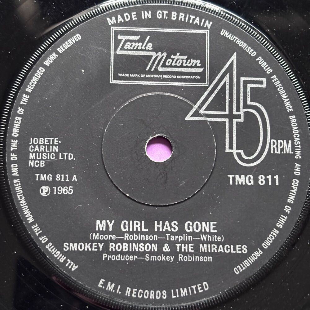 Miracles-My girl has gone-TMG 811 E+