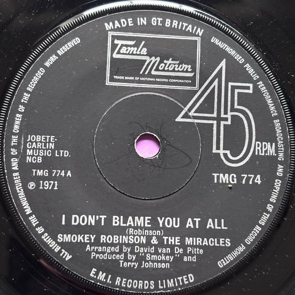 Miracles-I don't blame you at all-TMG 774 E+