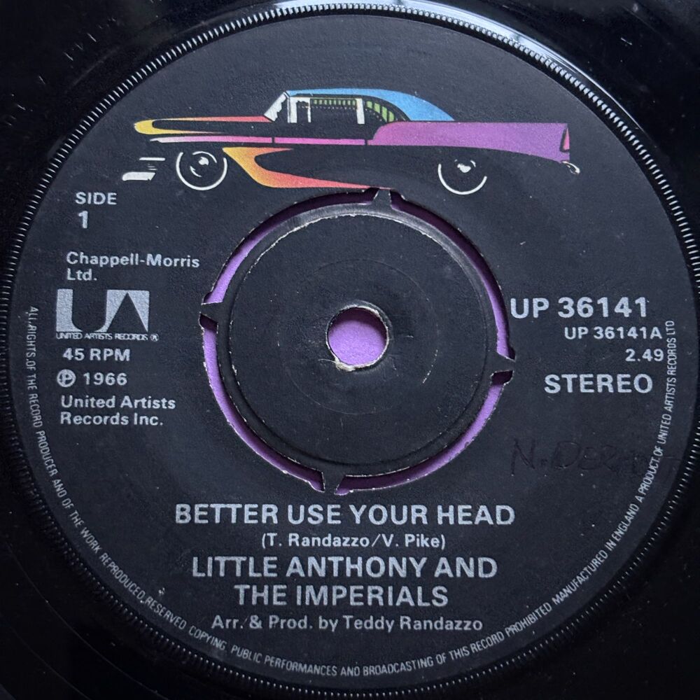 Little Anthony-Better use your head-UA R E