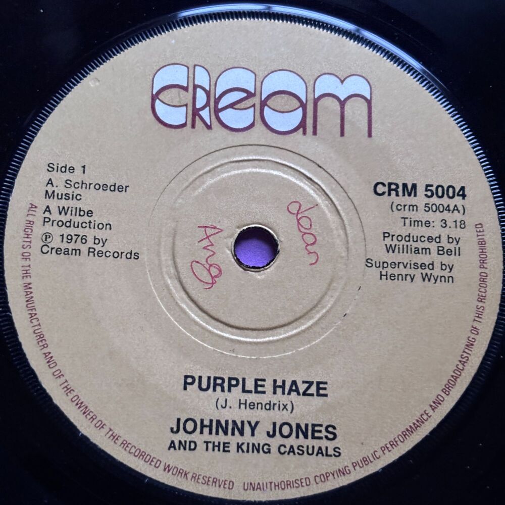 Johnny Jones-Purple haze-Cream wol E+