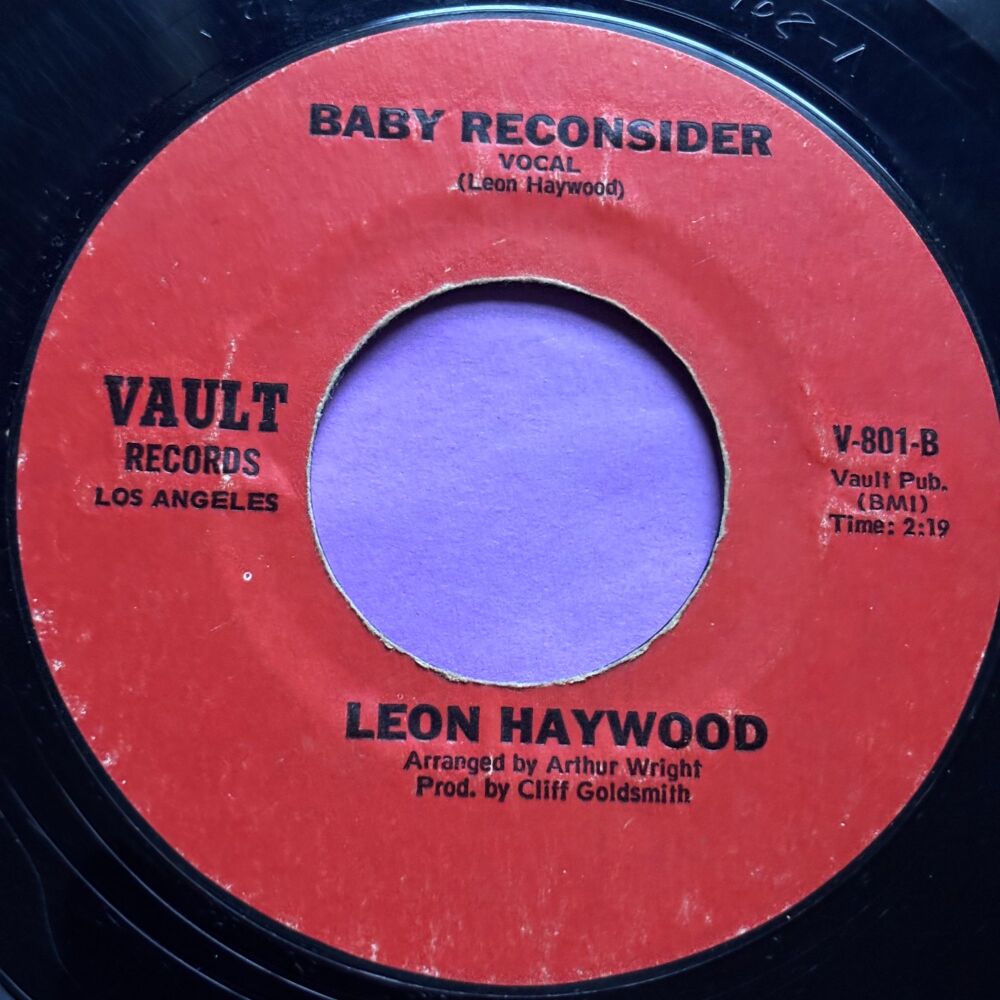 Leon Haywood-Baby reconsider-Vault R E