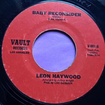 Leon Haywood-Baby reconsider-Vault R E