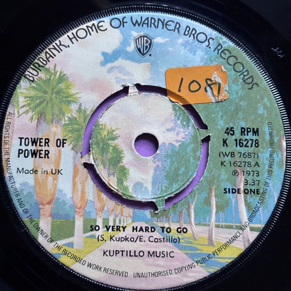 Tower of Power-So very hard to go-UK WB stkr E+