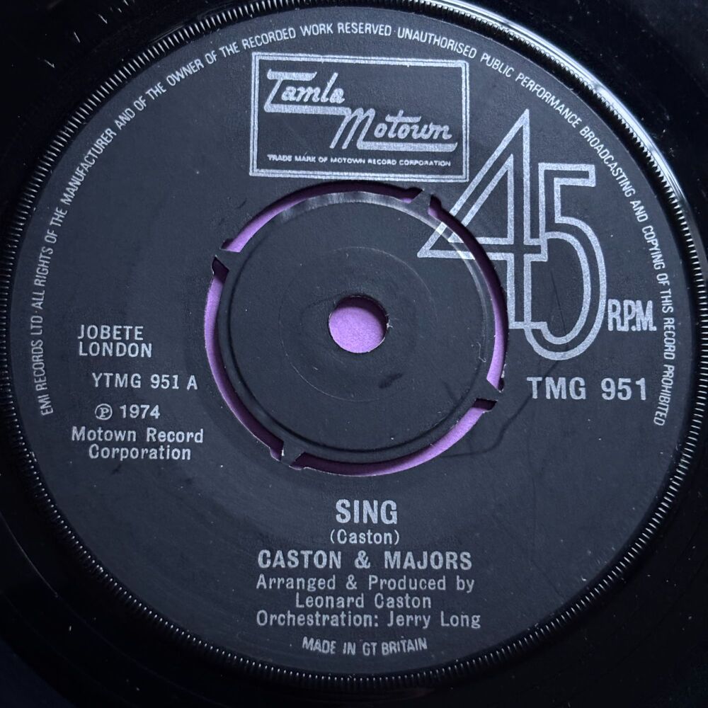 Caston & Majors-Sing/ There's fear-TMG 951 E+