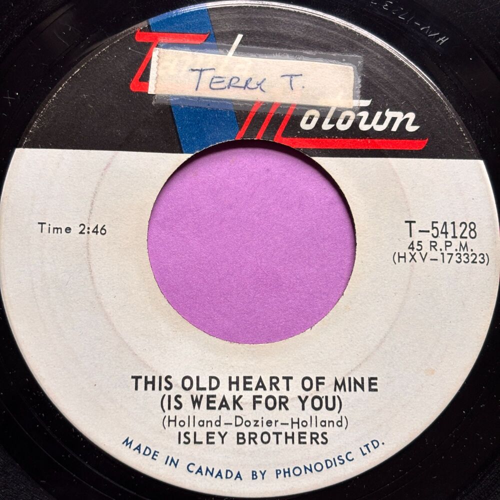 Isley Brothers-This old heart of mine-Canadian Tamla Motown stkr E+