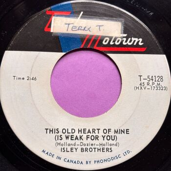 Isley Brothers-This old heart of mine-Canadian Tamla Motown stkr E+