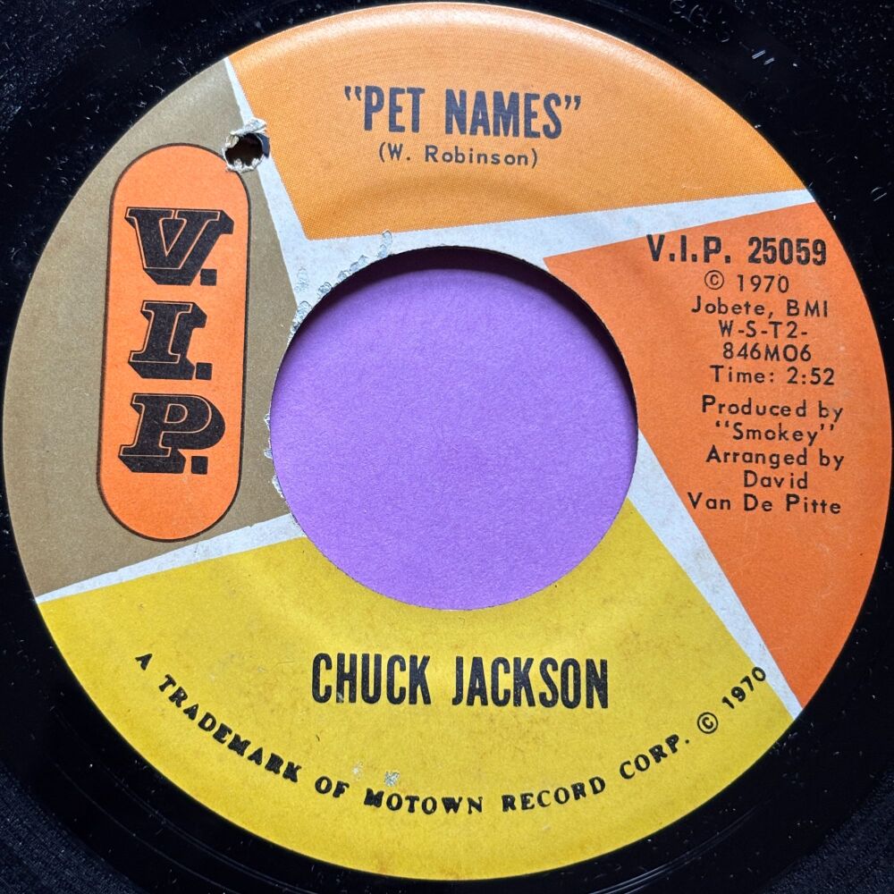 Chuck Jackson-Pet names-VIP E+