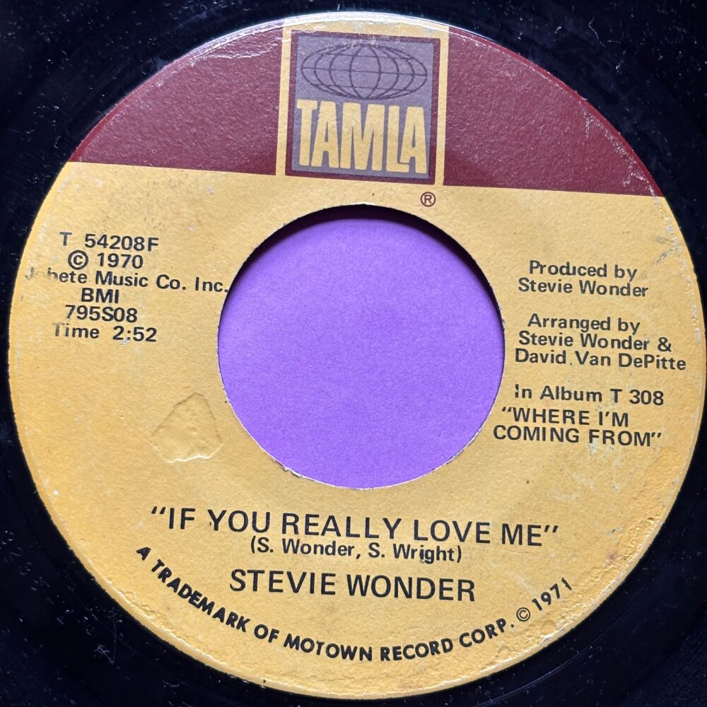 Stevie Wonder-If you really love me-Tamla E