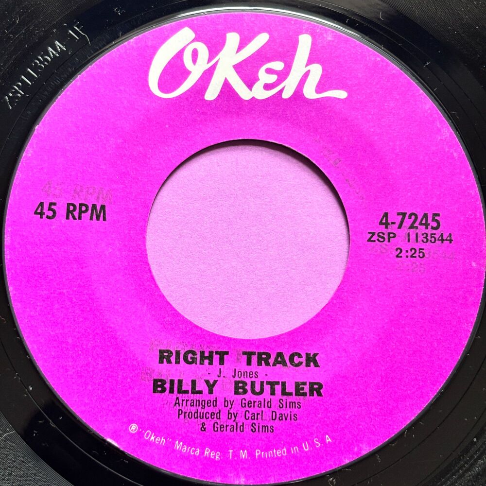 Billy Butler-Right track-Okeh R E+