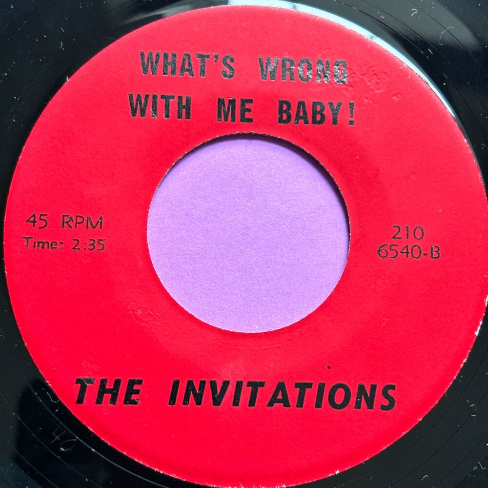 Invitations-What's wrong with me baby- Pressing R E+