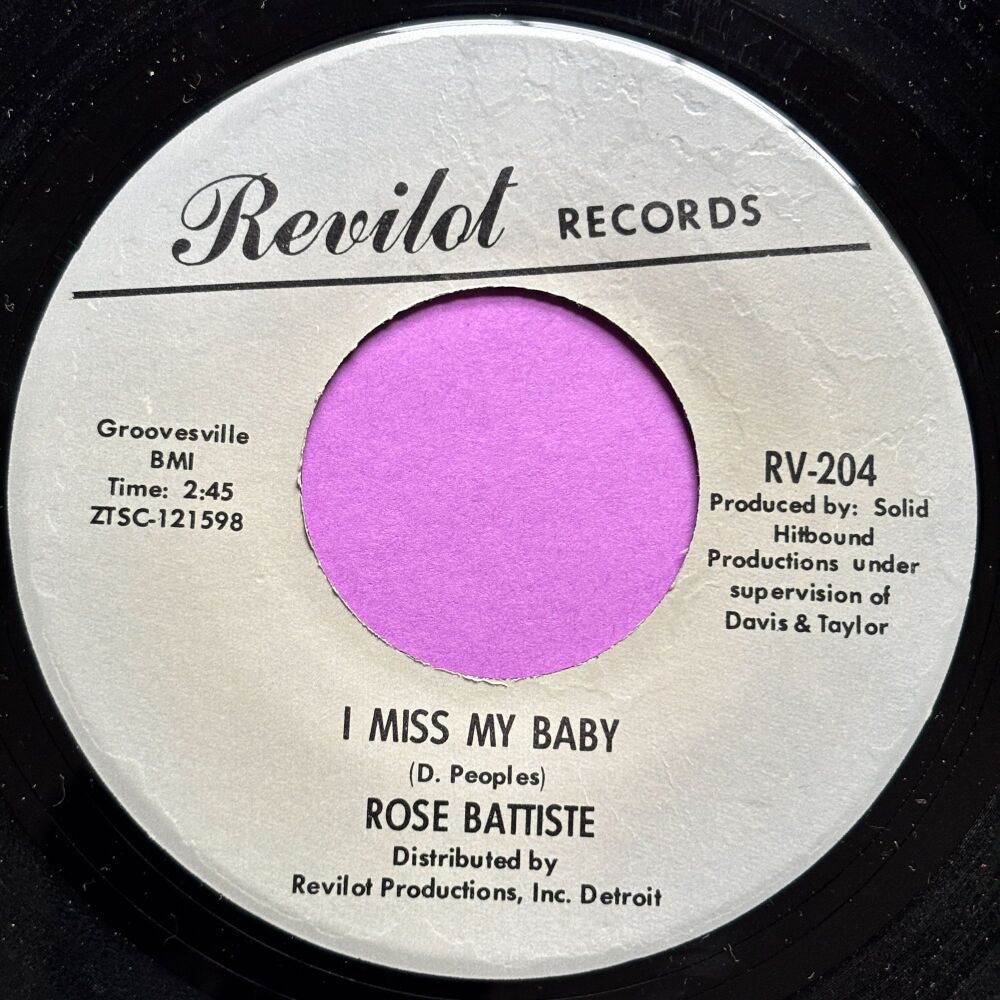 Rose Batiste-I miss my baby/ Hit and run-Revilot R E+