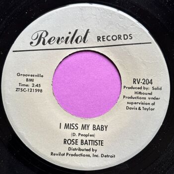 Rose Batiste-I miss my baby/ Hit and run-Revilot R E+