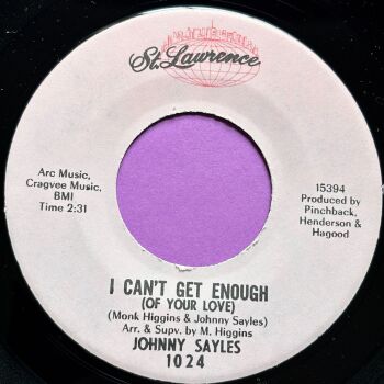 Johnny Sayles-I can't get enough-St Lawrence R E+