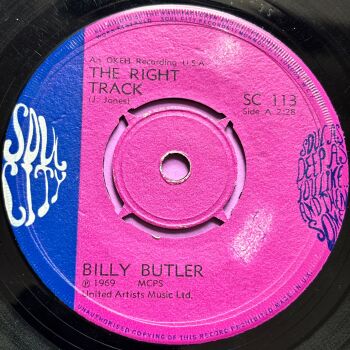 Billy Butler-The right track-UK Soul City E