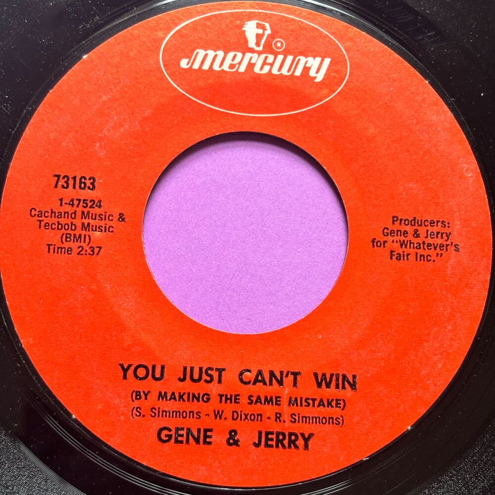 Gene & Jerry-You just can't win-Mercury E
