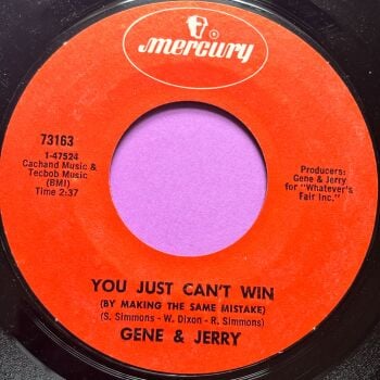 Gene & Jerry-You just can't win-Mercury E