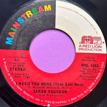 Sarah Vaughan-I need you more than ever-Mainstream E+