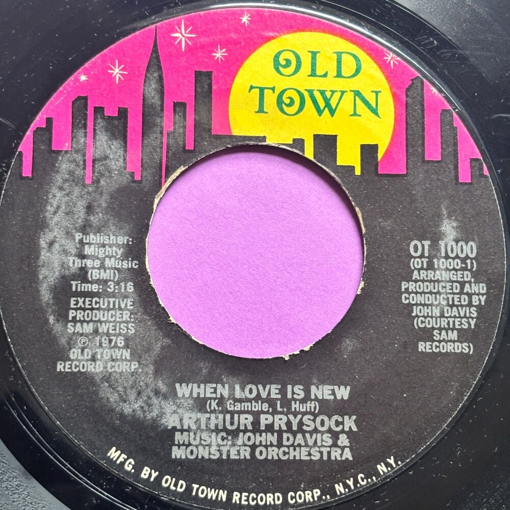 Arthur Prysock-When love is new/ All I need is you tonight-Old Town E