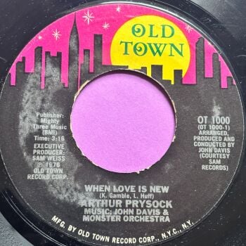 Arthur Prysock-When love is new/ All I need is you tonight-Old Town E