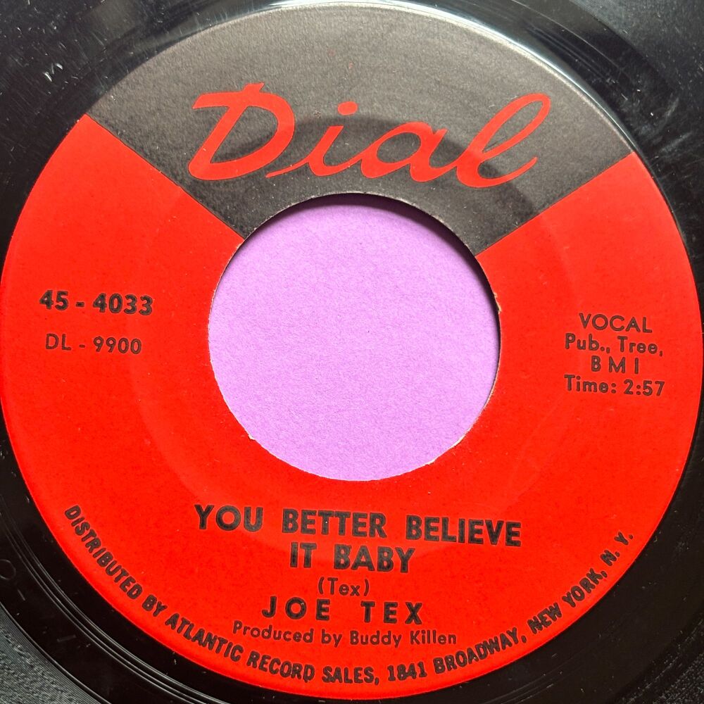 Joe Tex-You better believe it baby-Dial E+