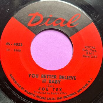 Joe Tex-You better believe it baby-Dial E+