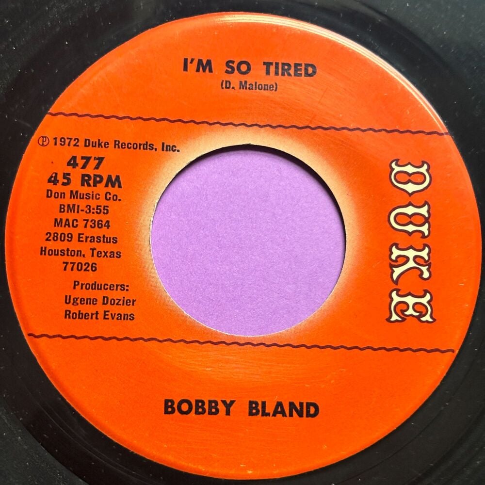 Bobby Bland-I'm so tires-Duke E