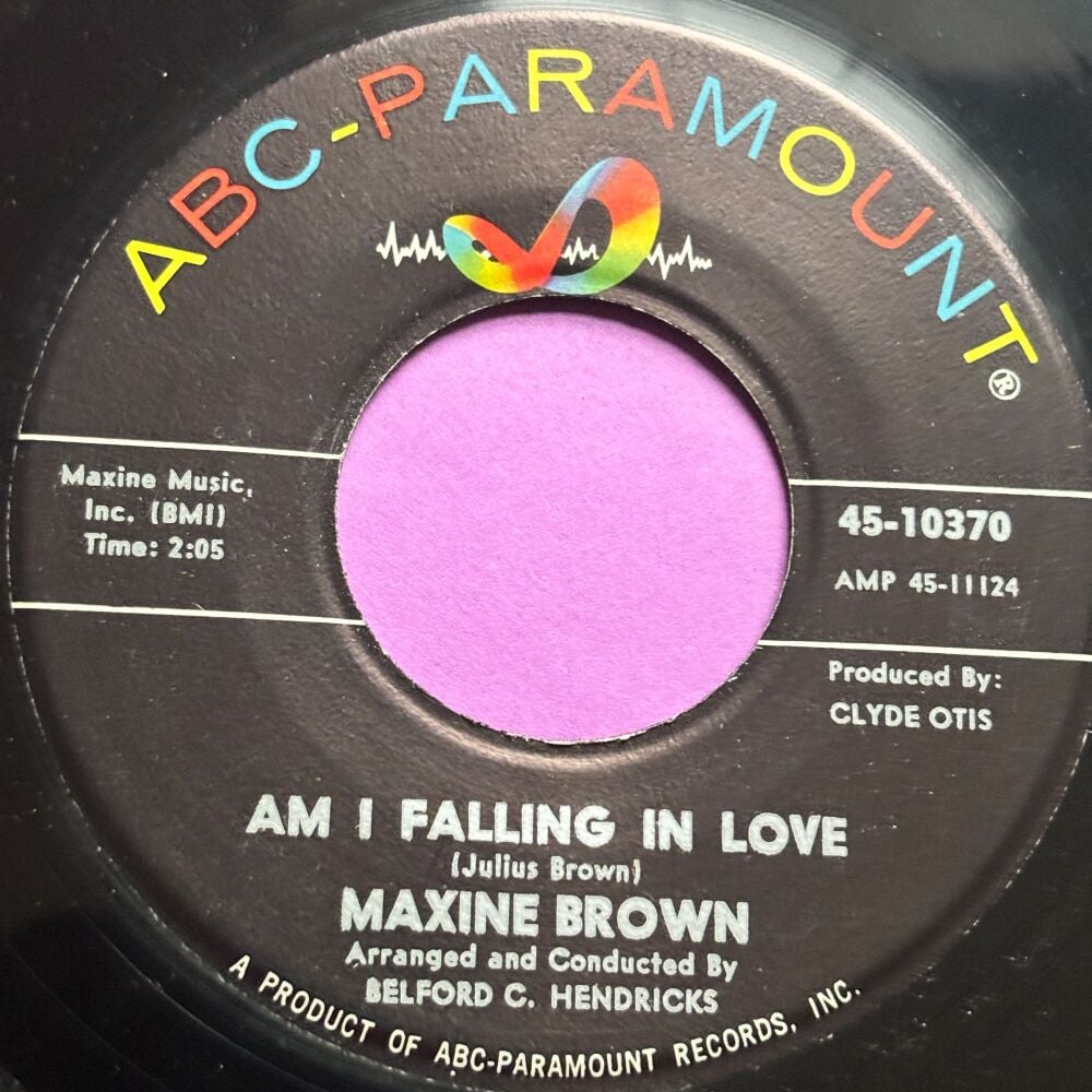 Maxine Brown-Am I falling in love-ABC E+