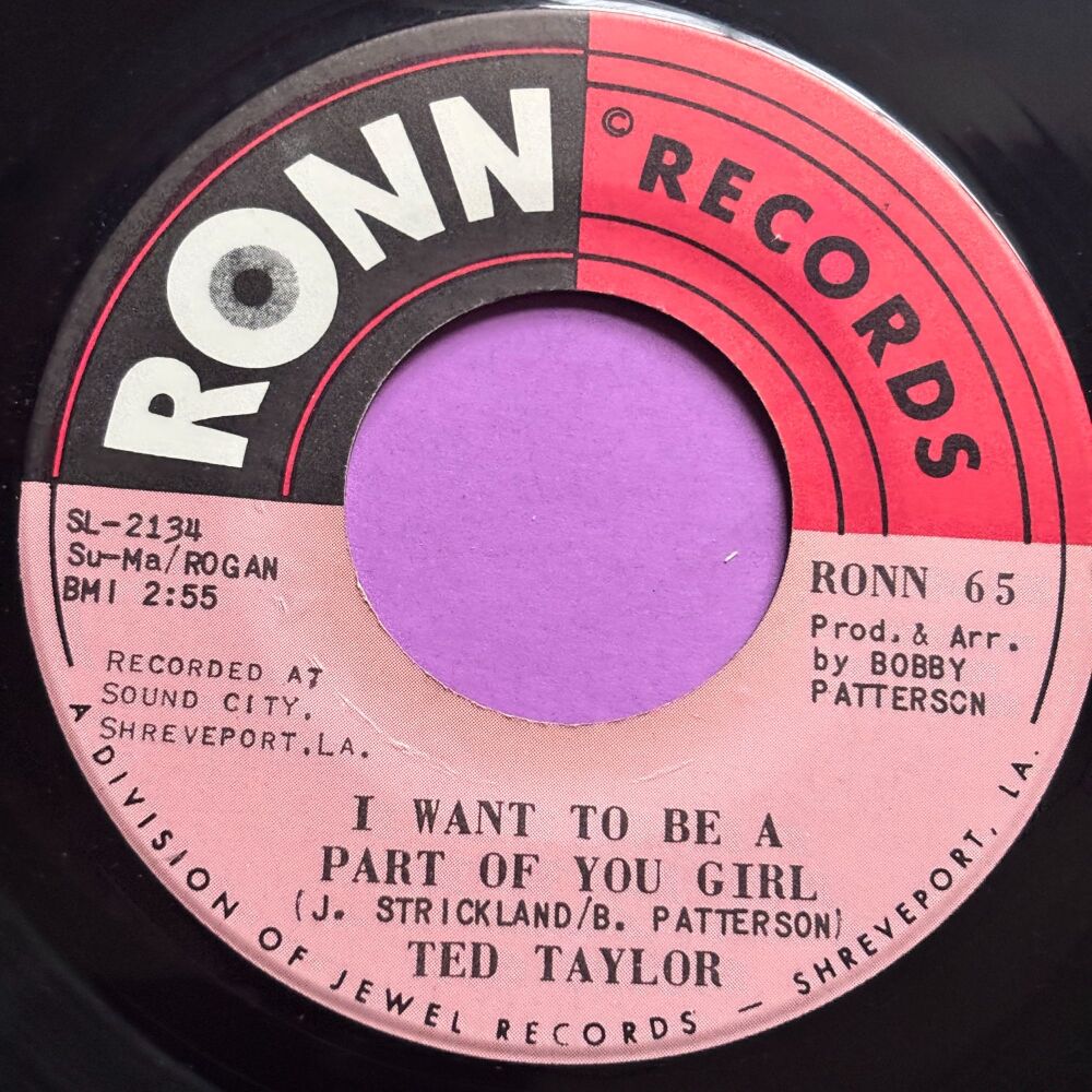 Ted Taylor-I want to be a part of you girl-Ronn E+
