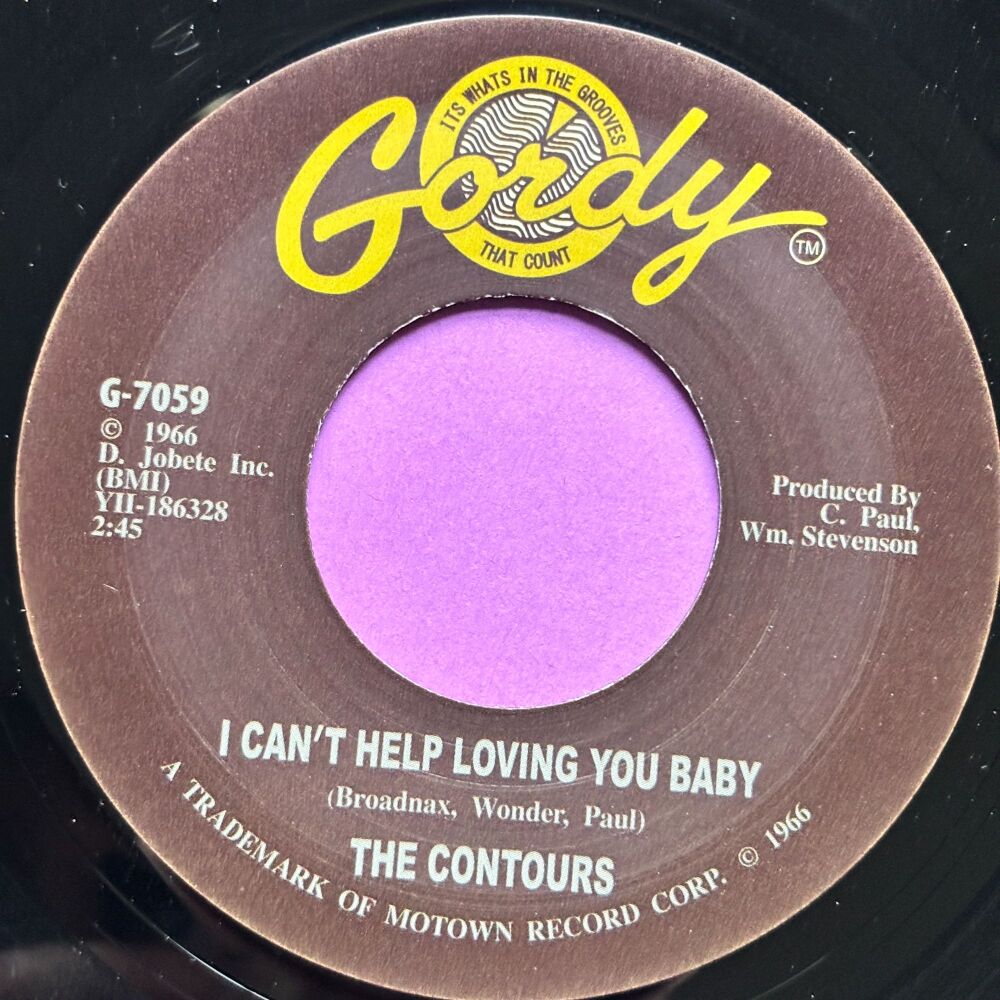 Contours-I can't help loving you baby-Gordy R M-
