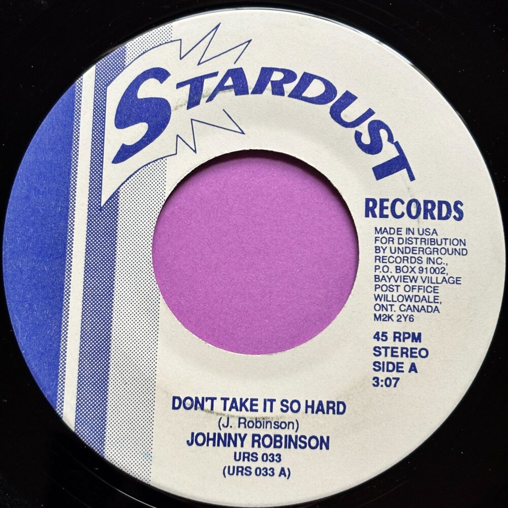 Johnny Robinson-Don't take it so hard-Stardust E+