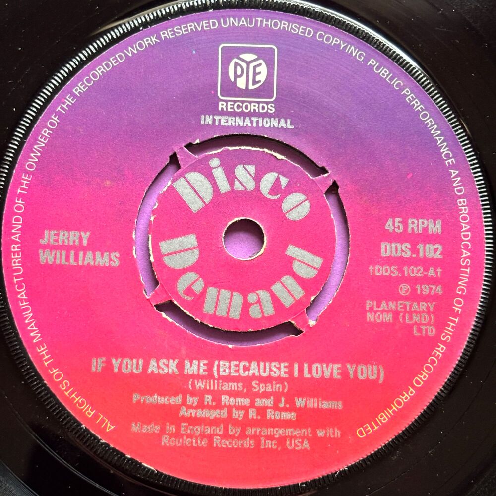 Jerry Williams-If you ask me-UK Pye E+