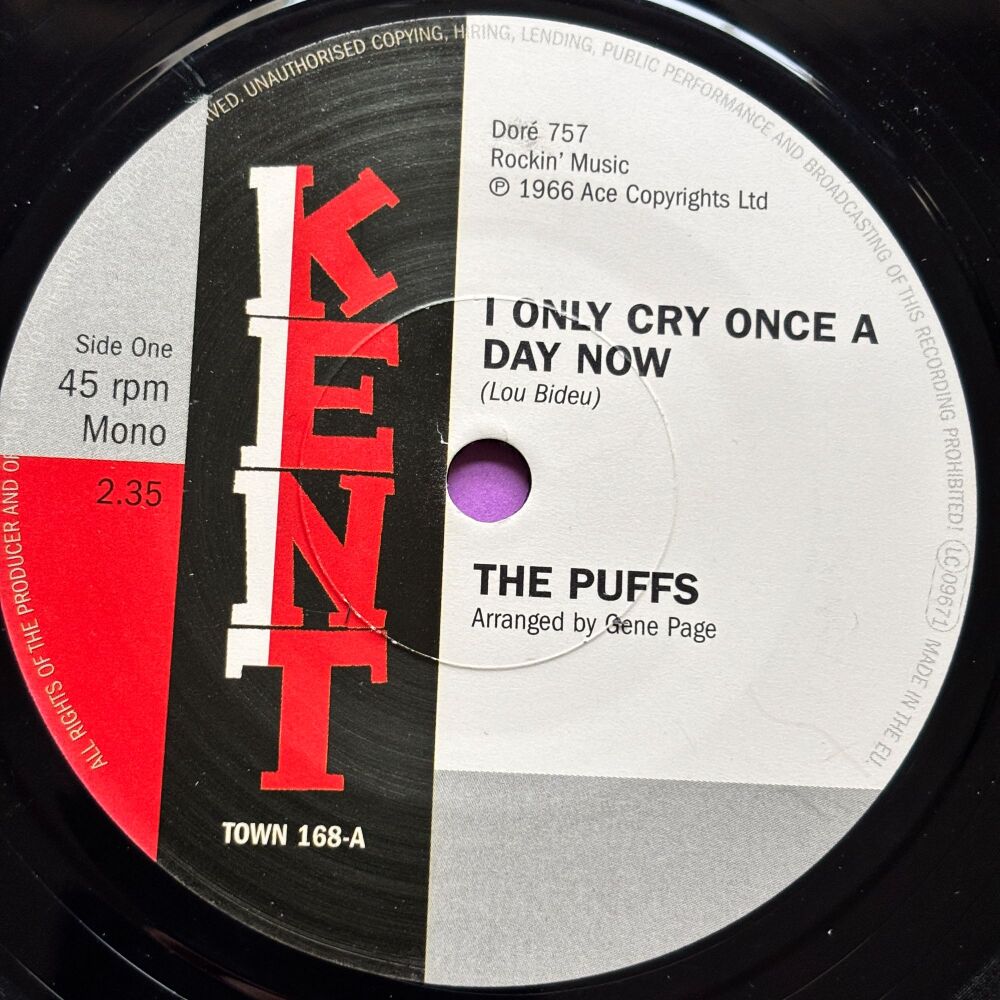 Puffs-I only cry once a day now-Kent M-