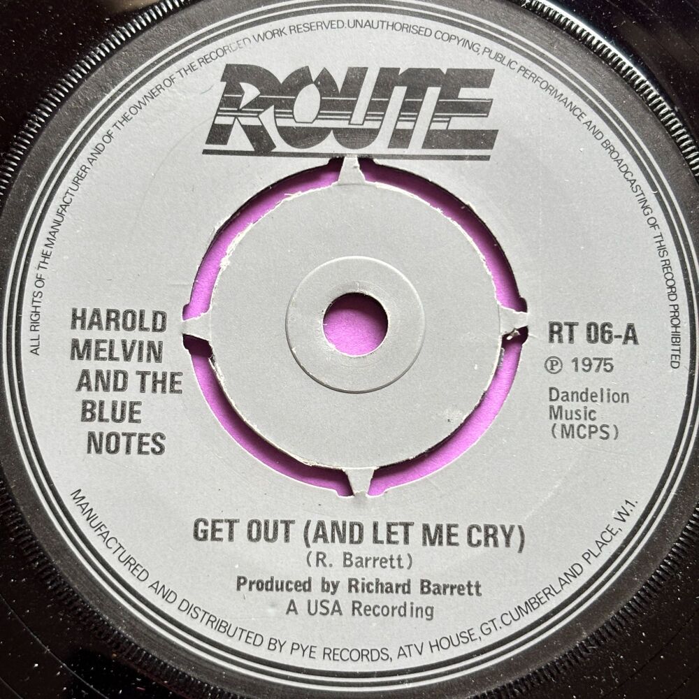 Harold Melvin-Get out-UK Route E+