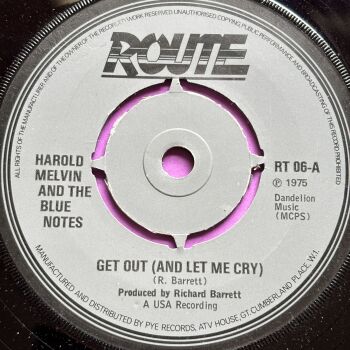 Harold Melvin-Get out-UK Route E+