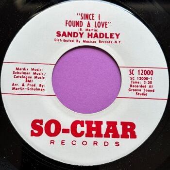 Sandy Hadley-Since I found a love-So-Char R E+