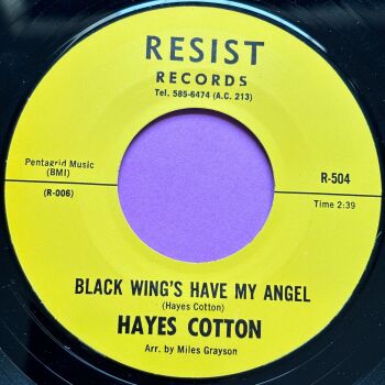 Hays Cotton-Black wing's have my angel-Resist R E+