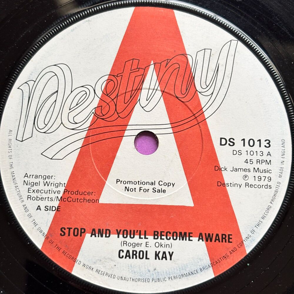 Carol Kay-Stop and you'll become aware-Destiny E+