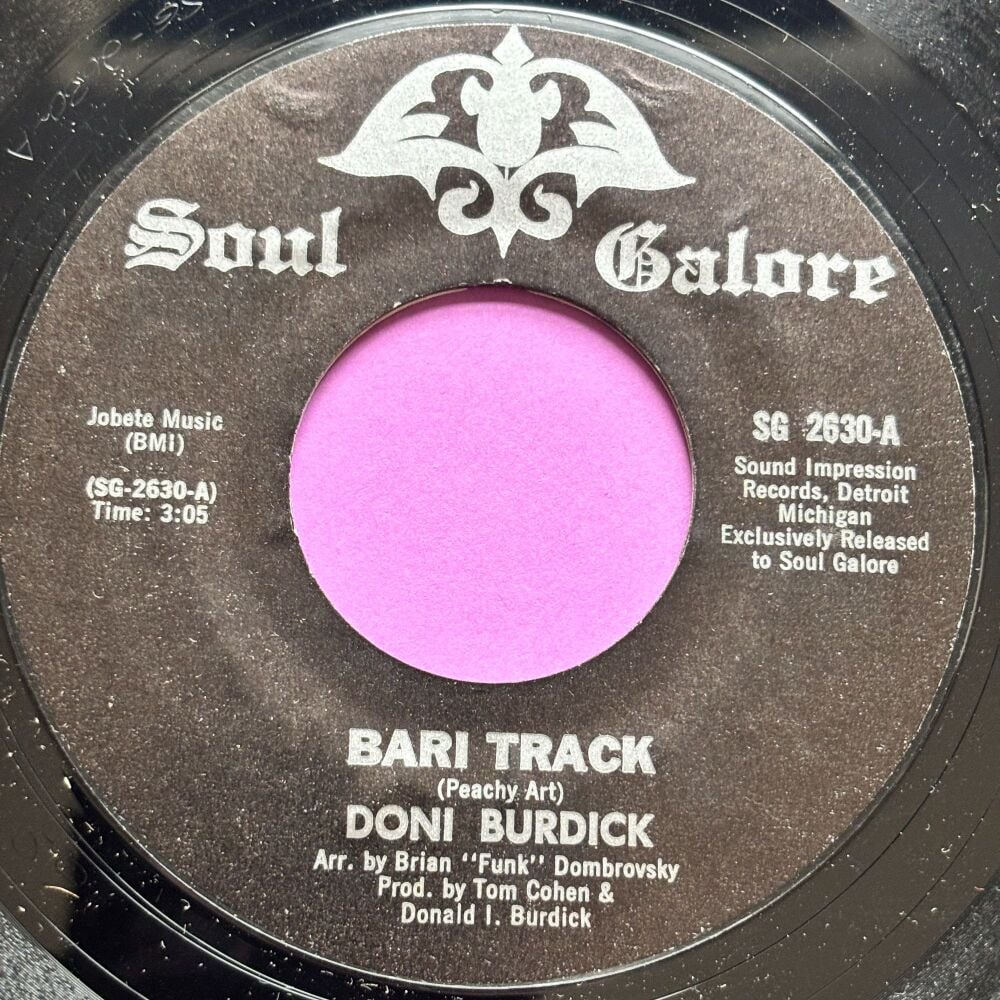 Doni Burdick-Bari track/ I have faith in you-Soul Galore E+