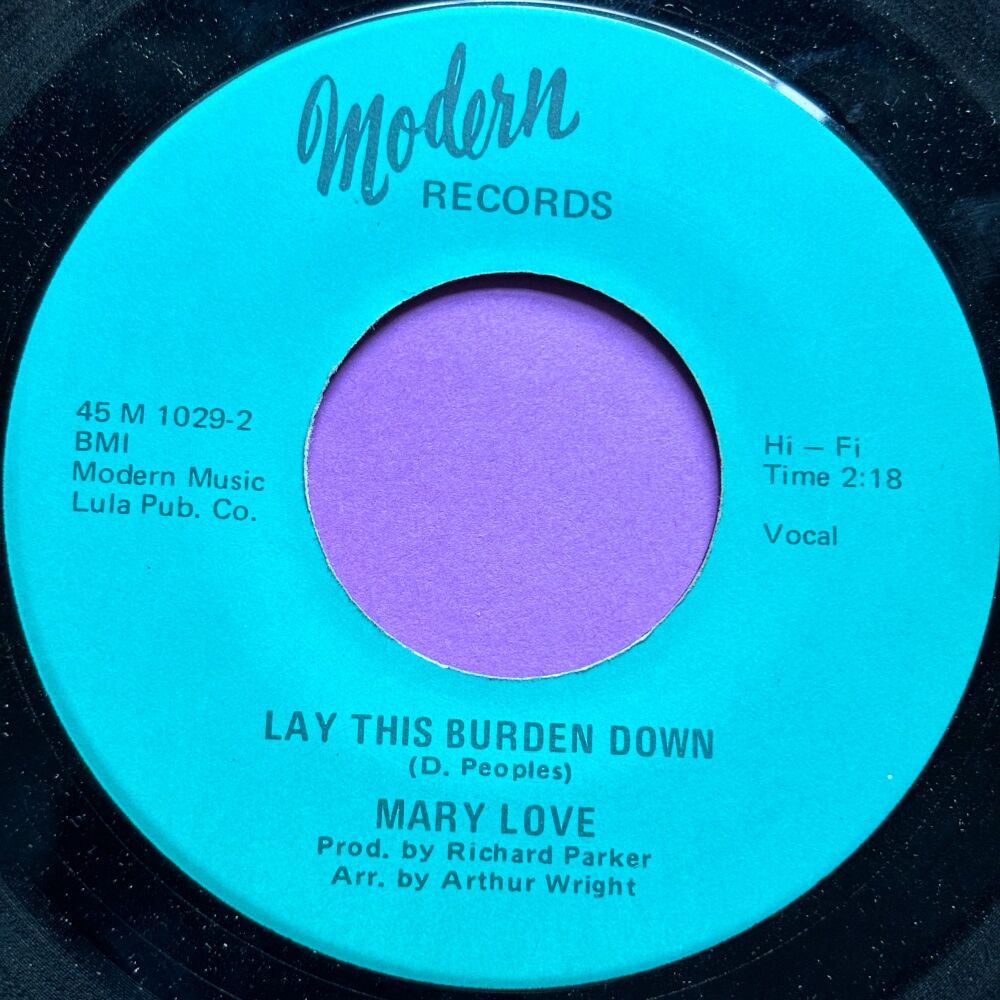 Mary Love-Lay this burden down-Modern R E+