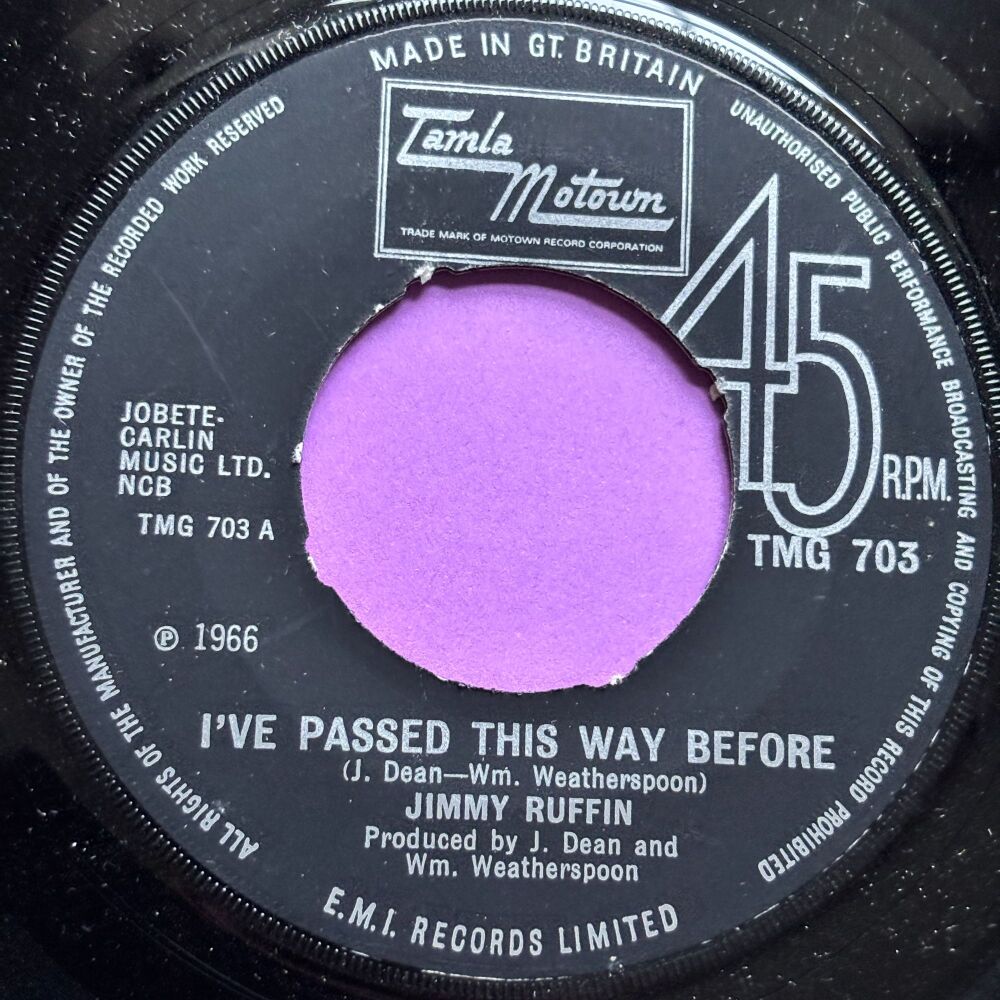 Jimmy Ruffin-I've passed this way before-TMG 703 M-