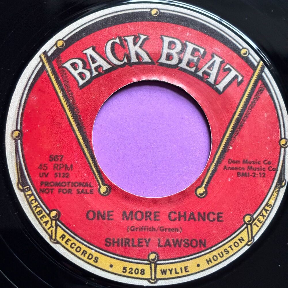 Shirley Lawson-One more chance-Back Beat R E+